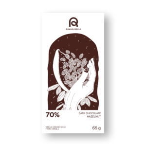 Hazelnut 70% dark chocolate 65 Gram